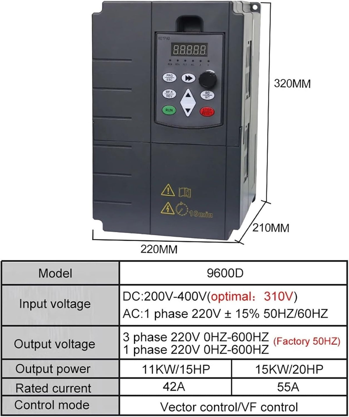 Inversor Solar fotovoltaico 11-30KW CC a CA 220V MPPT