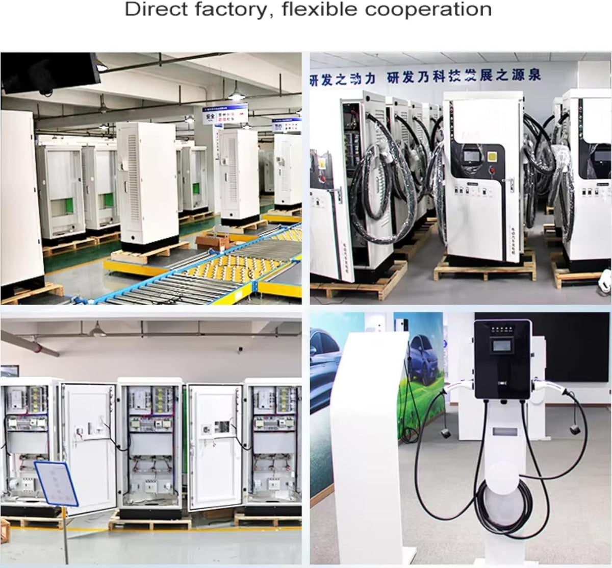 Estación de carga de vehículos eléctricos ecológica de alto amperaje de 320 kW