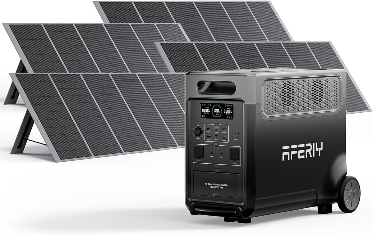 Generador Eléctrico Solar De 3600 W Con 4 Paneles Solares De 400 W