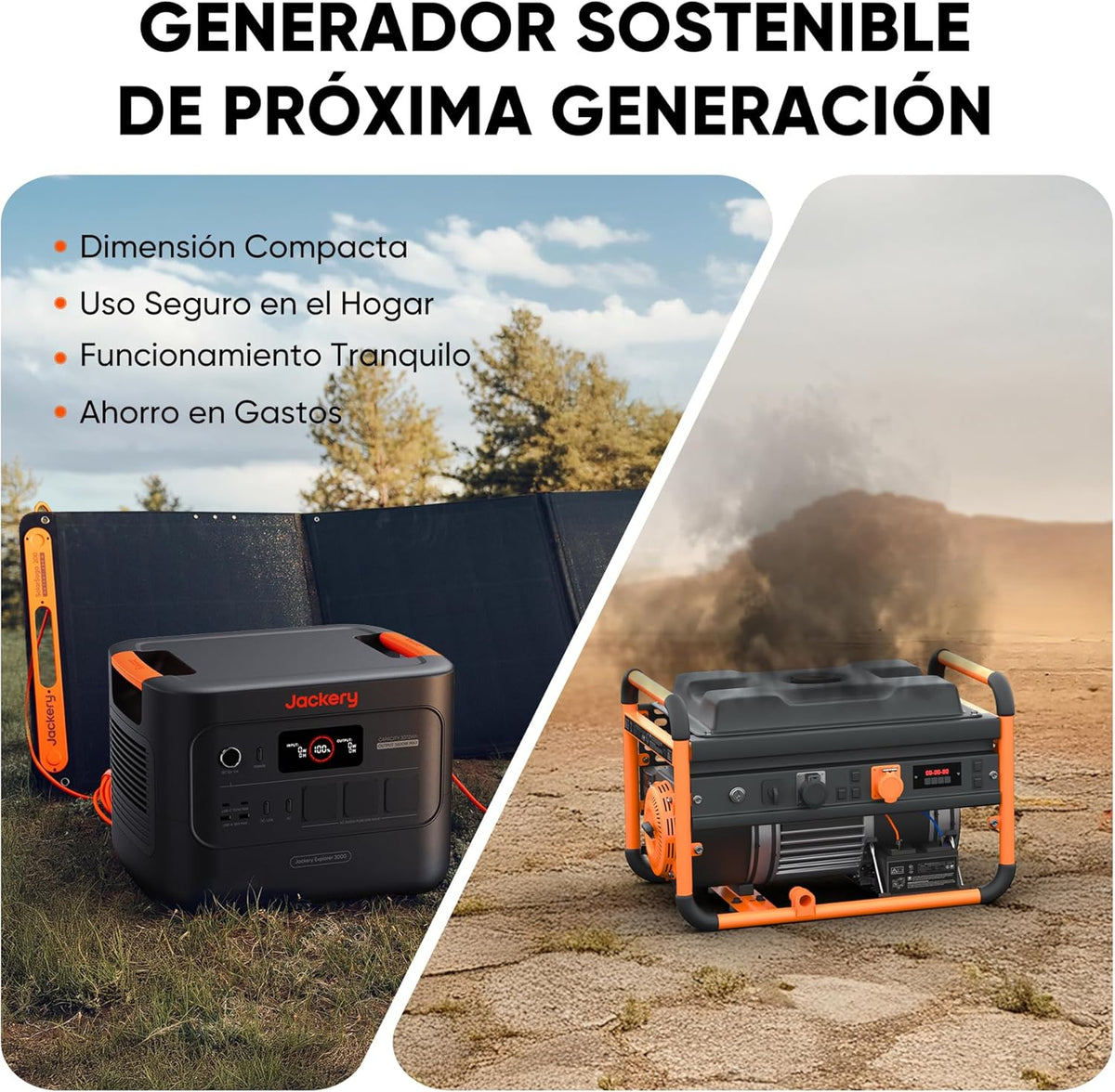 Estación de Energía Portátil, Pequeña y Ligera, para Apagón, Acampada, RV, Hogar