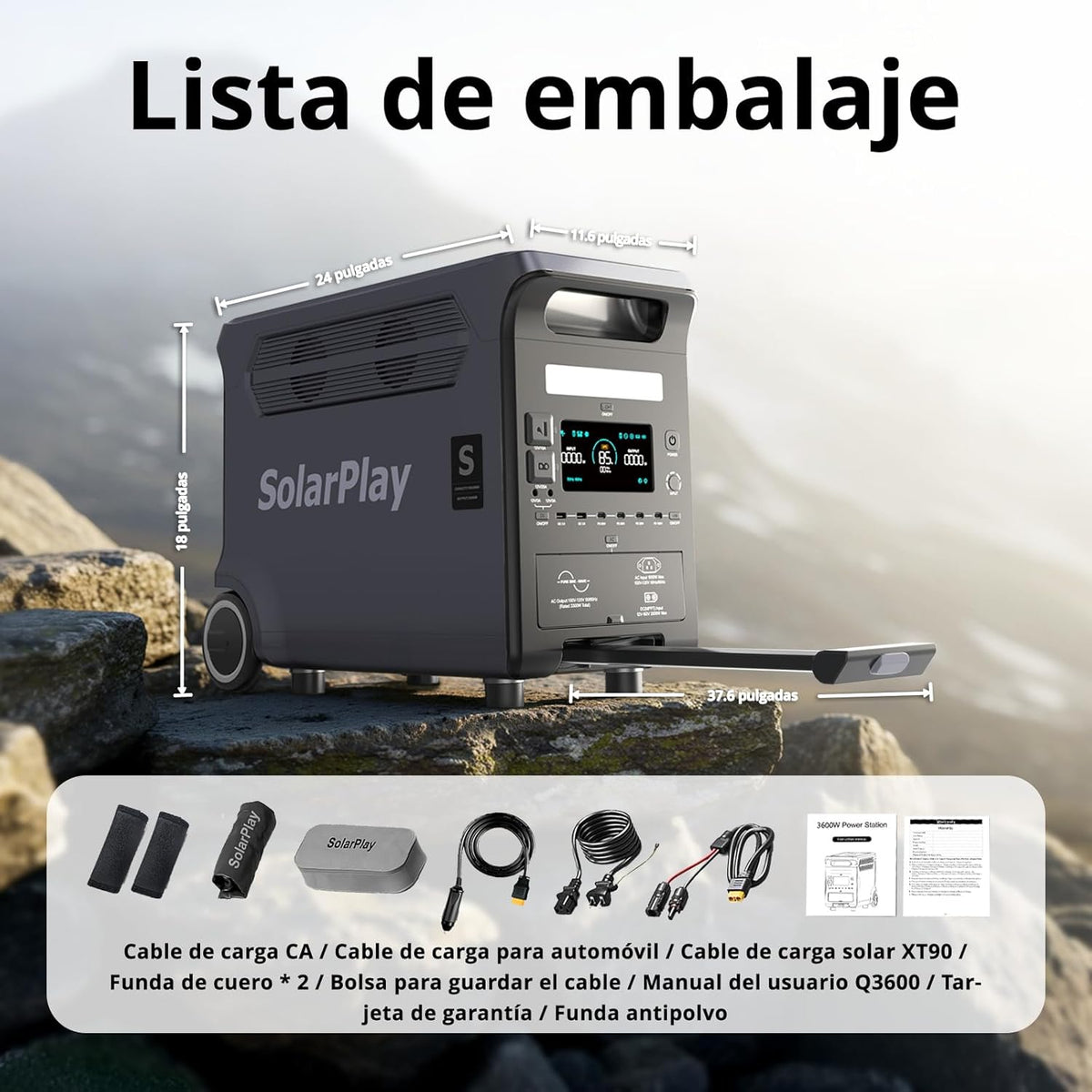 Solar Generator with Panel 400W, 3800Wh Portable Power Station