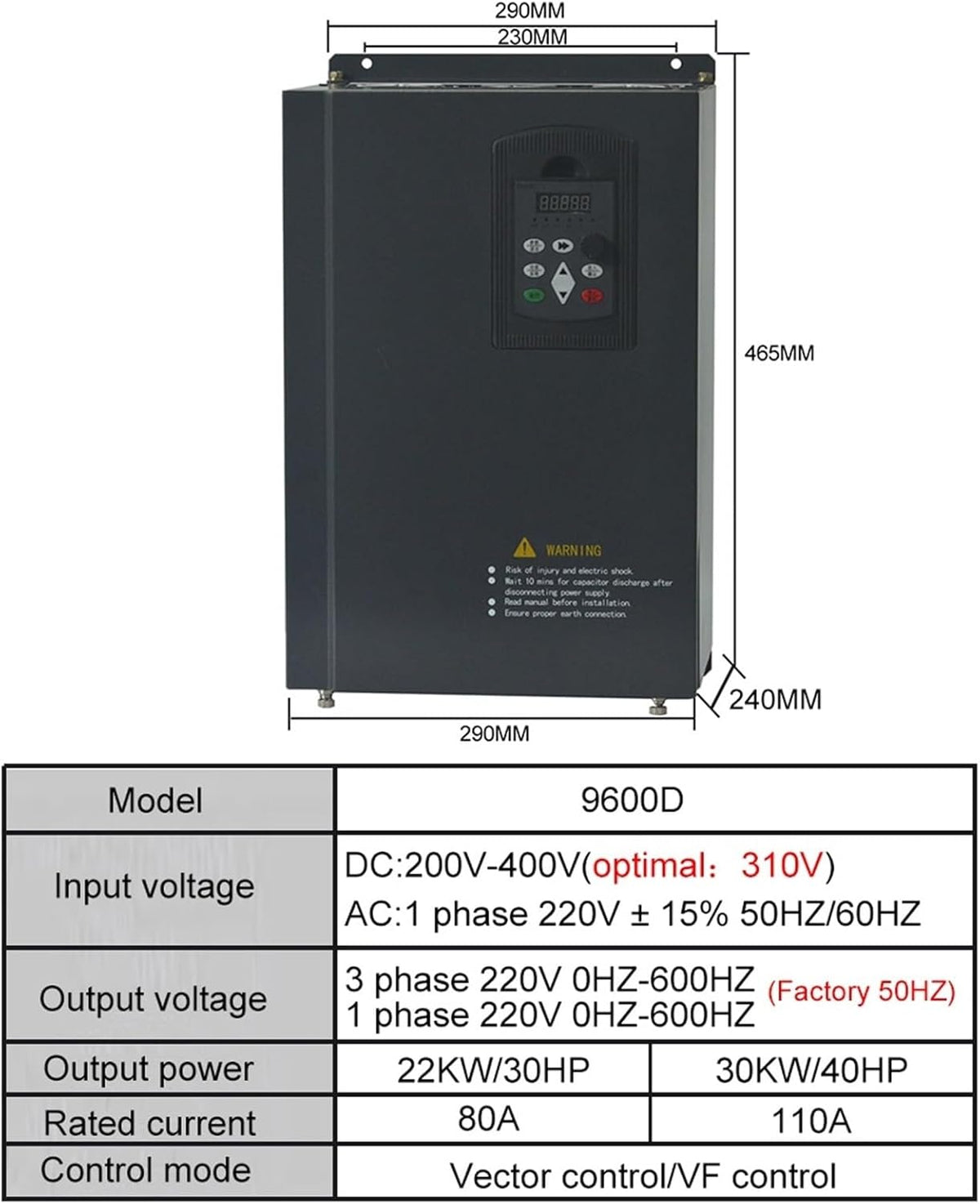 Inversor Solar fotovoltaico 11-30KW CC a CA 220V MPPT