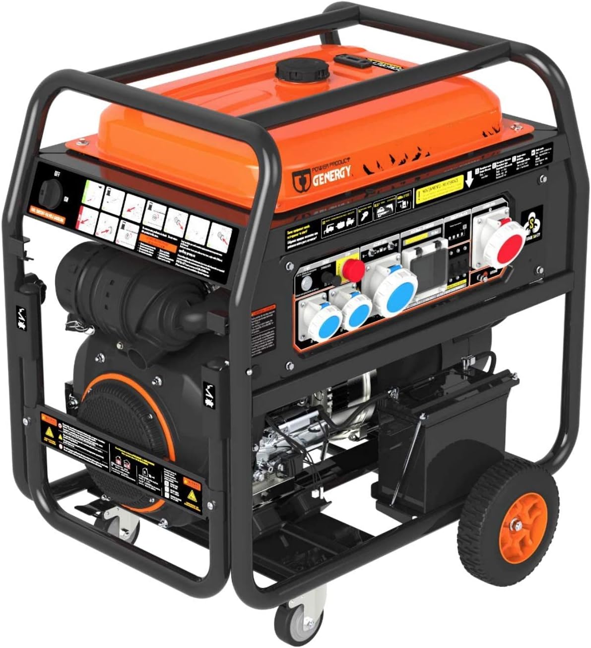 Generador de gasolina profesional SVR Iozard-S 15000 W, depósito de 50 L